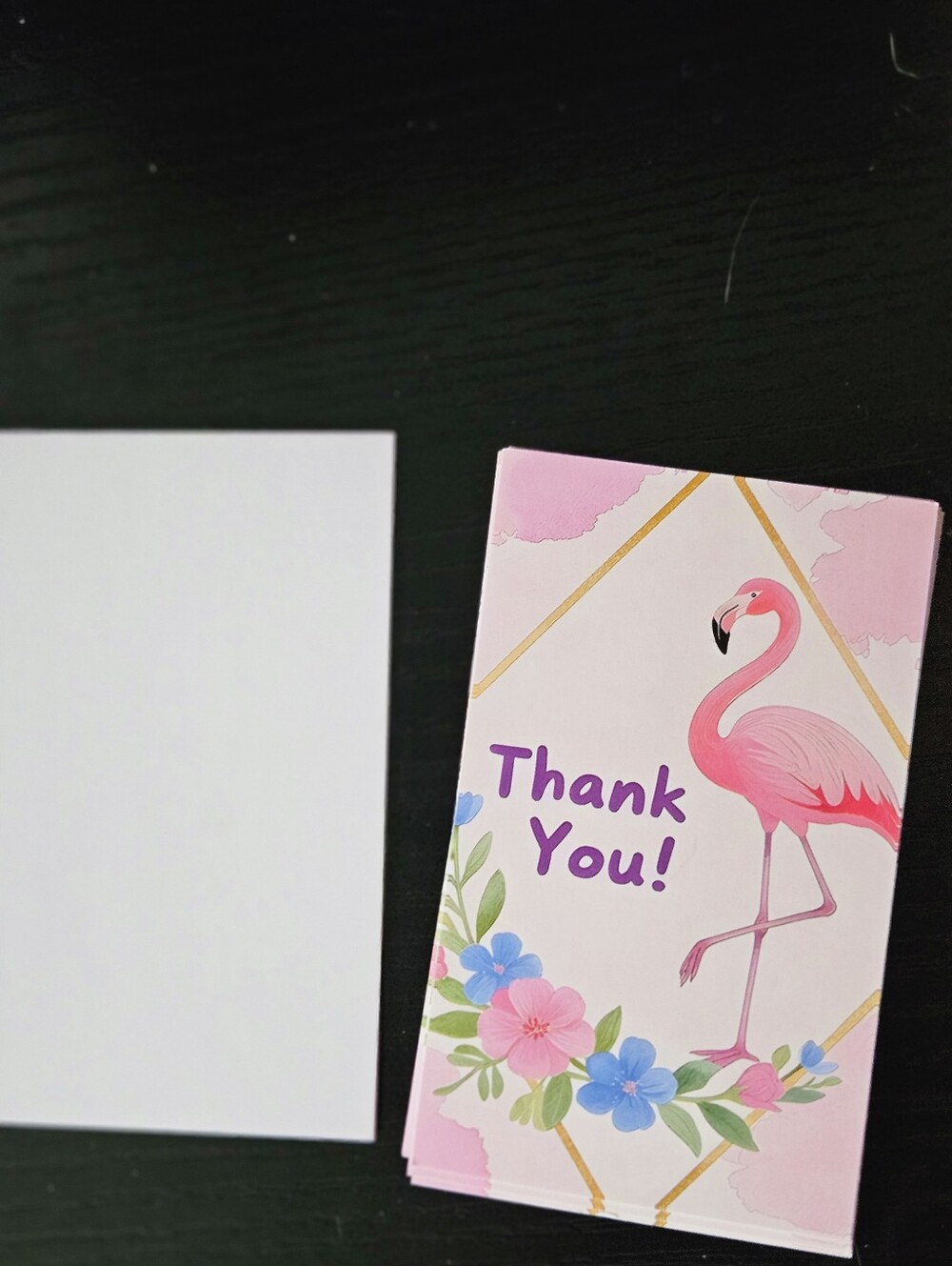 Pink Flamingo 'Thank You' Cards
